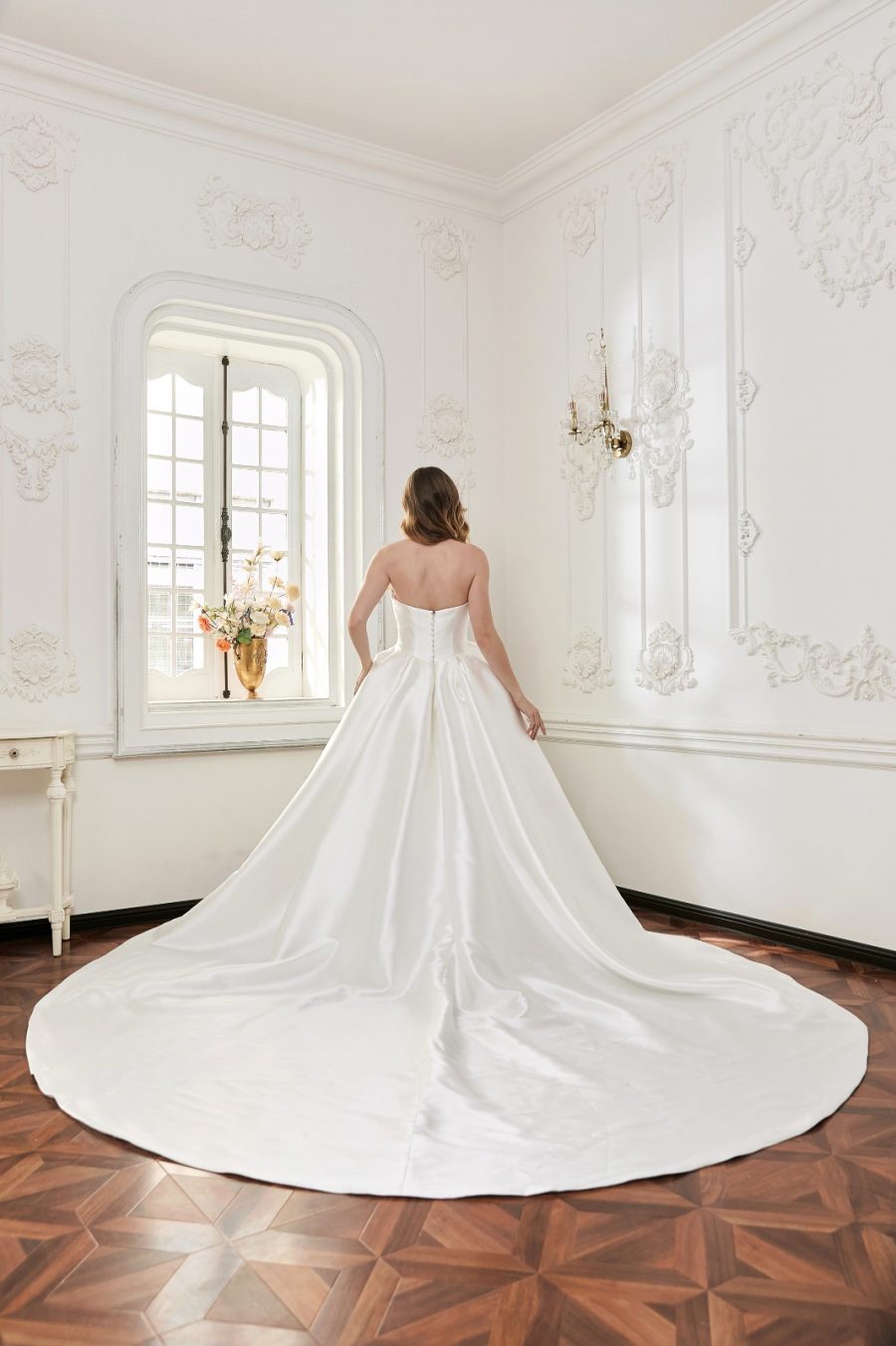 Suknia ślubna Wt4884  - Unikatowe - kolor Ivory - rozmiar 44 - Salon Le Mariage